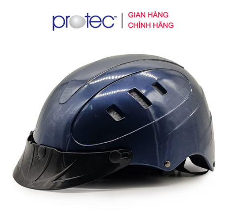 Mũ Bảo Hiểm Nửa Đầu PROTEC ROSA RLW Đơn Màu - Size L, An Toàn, Thời Trang