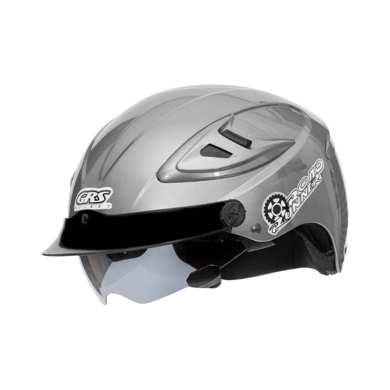 Mũ bảo hiểm 1/2 đầu kính âm GRS A966 - MBH nửa đầu 1 kính chắn gió, lòng nón sâu, lót tháo rời, chịu va đập