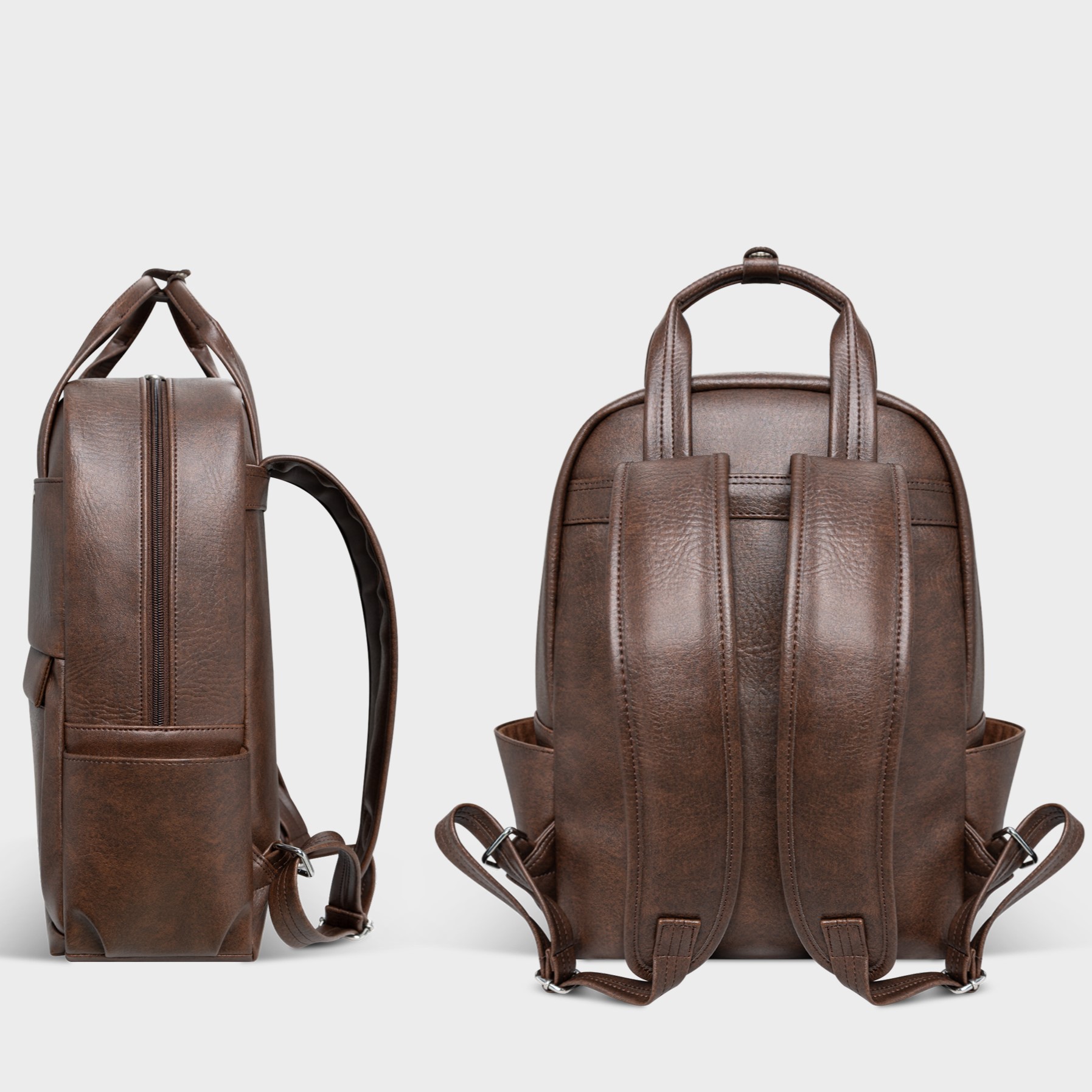 Balo da laptop 15.6 inch FADODA FBA28 phong cách công sở, da cao cấp không bong tróc, không thấm nước