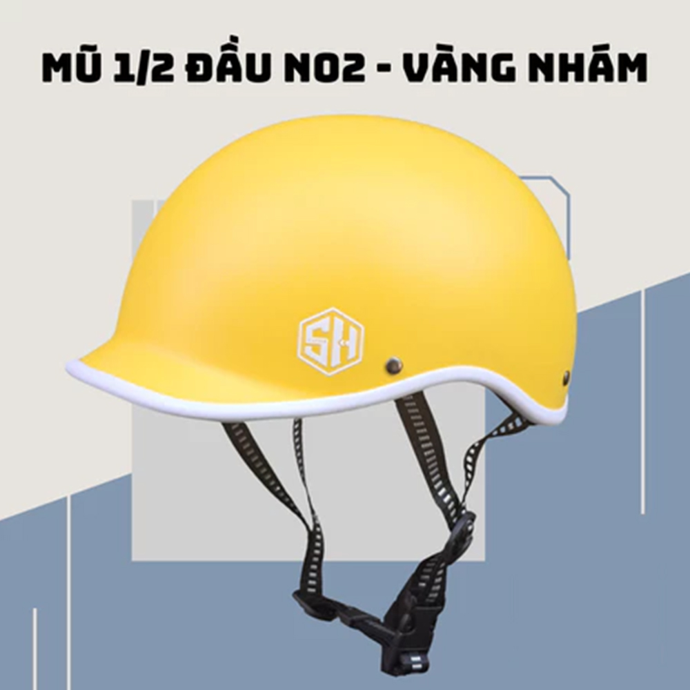 Mũ bảo hiểm 1/2 đầu Napoli N02 kiểu Nhật, Free Size cho vòng đầu 55-58cm - Hàng Chính Hãng
