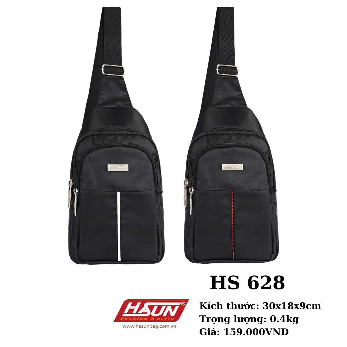 Túi đeo chéo HASUN HS 628 Gọn Nhẹ, Giá Rẻ - BH 2 Năm