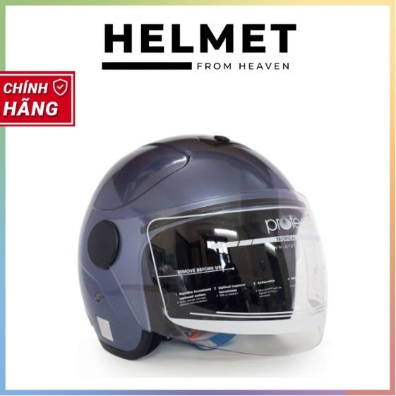 Mũ Bảo Hiểm 3/4 Có Kính PROTEC MO-001, Kiểu Dáng Mới, Gọn Nhẹ, Ôm Sát Đầu, Thời Trang