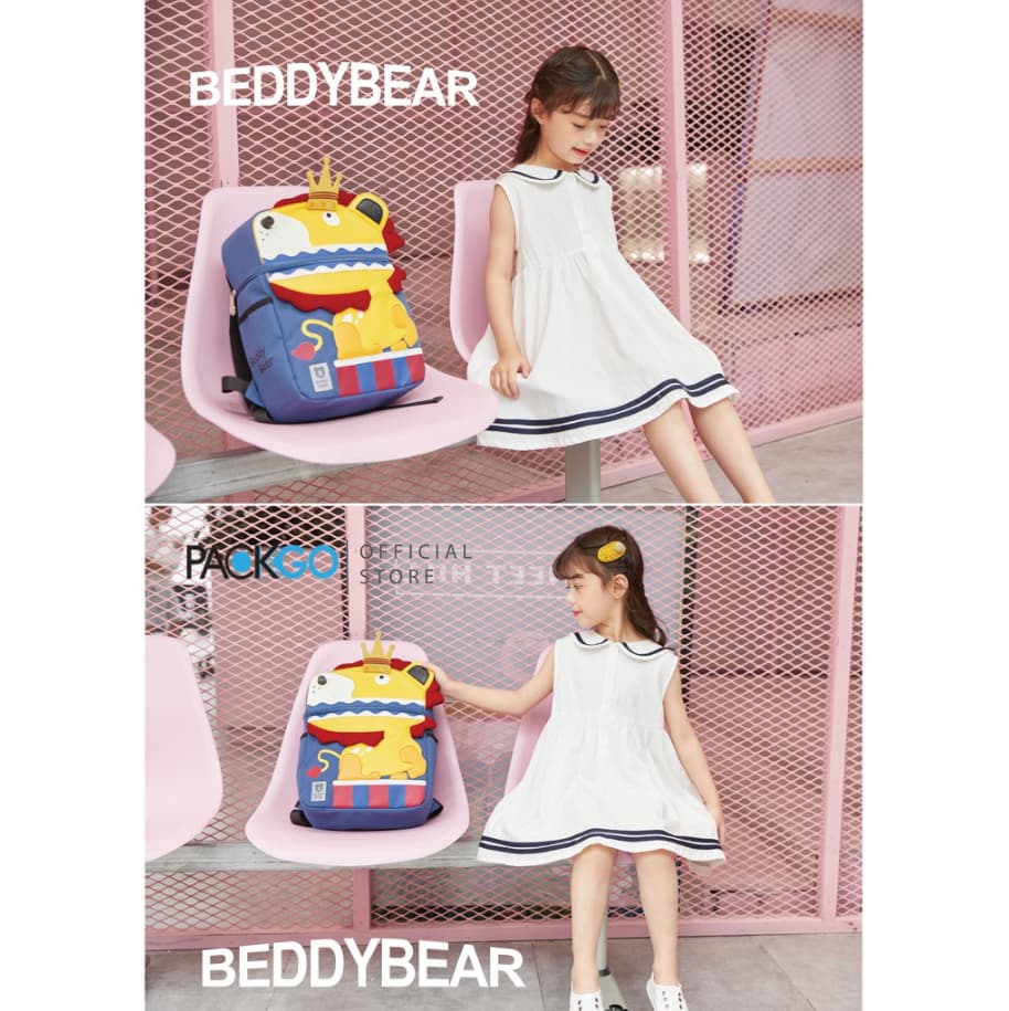 [CHÍNH HÃNG] Balo Tiểu Học Chống Gù BEDDYBEAR Cute Bag Họa Tiết Sư Tử Cho Bé YE-SUTU - tại Balonation.vn