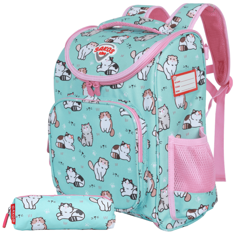 Balo Chống Gù Học Sinh Thời Trang SAKOS SMARTY - Họa Tiết Dễ Thương, Siêu Nhẹ - BH Dài Hạn