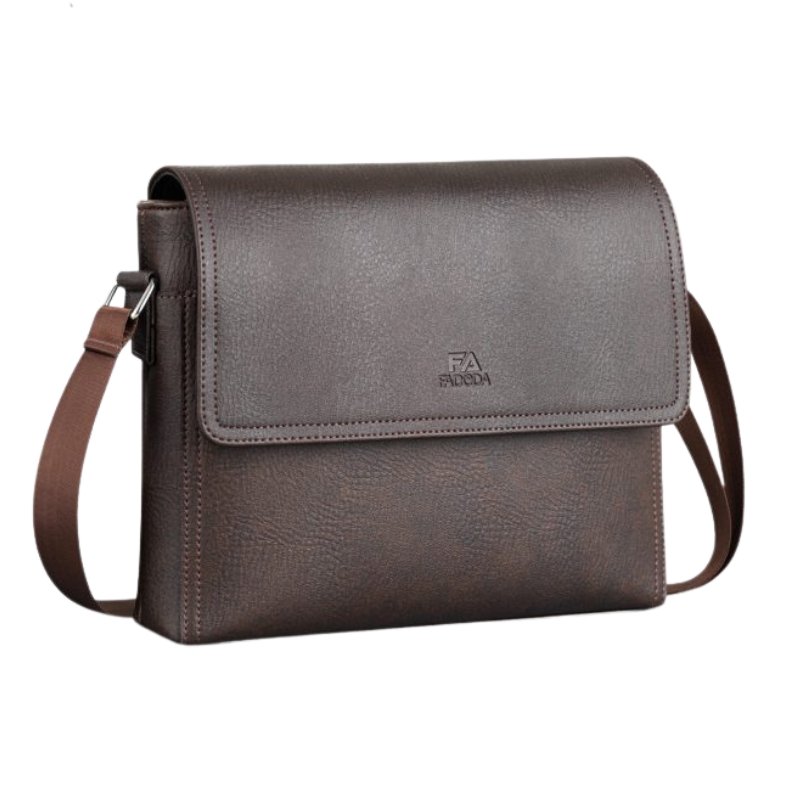 Túi đeo chéo da nam dáng ngang FADODA FDC19 - Business Casual, chống thấm, không bong tróc