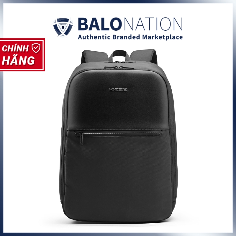 Balo phối da laptop 15.6 inch KINGBAG Robin - Siêu nhẹ, thể tích 20L, đai gài vali, trượt nước, thanh lịch