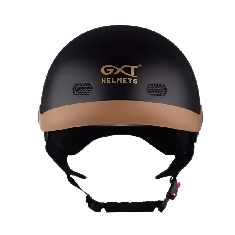 Mũ bảo hiểm1/2 đầu kính âm GXT GX03 vòng đầu lớn - MBH nửa đầu giấu kính cứng cáp, unisex, lòng nón sâu