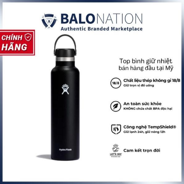 Bình giữ nhiệt Hydro Flask 24 Oz Standard Flex Cap có nắp xoay