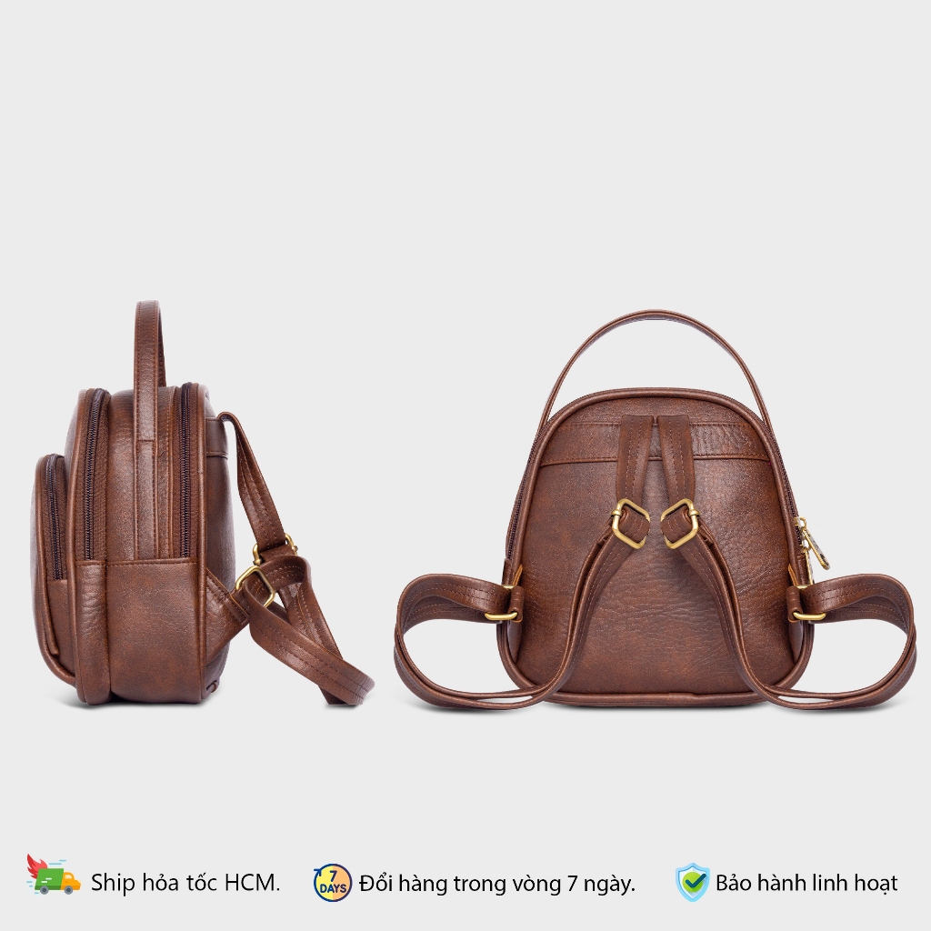 Balo da nữ mini Hàn Quốc FADODA FBA8 đi chơi, dạo phố