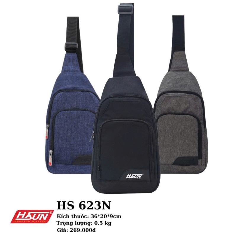 Túi đeo chéo HASUN 623 đựng tablet mini nhỏ gọn, siêu nhẹ, đa năng, nhiều ngăn, chống thấm hiệu quả