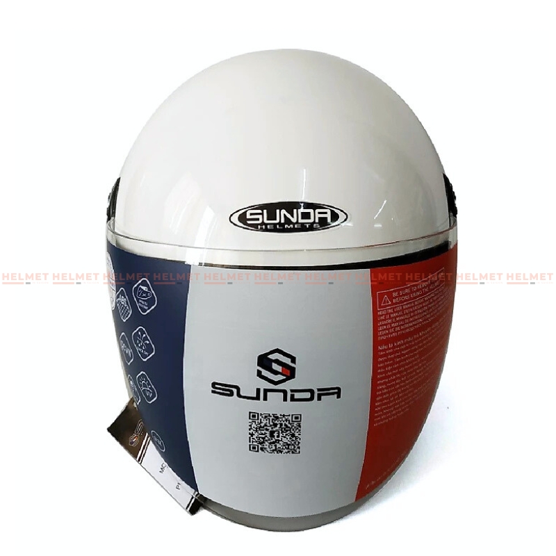 Mũ bảo hiểm 3/4 đầu SUNDA 228 có kính - MBH hiện đại, kính chắn nhiều nấc, chuẩn an toàn, chịu va đập mạnh