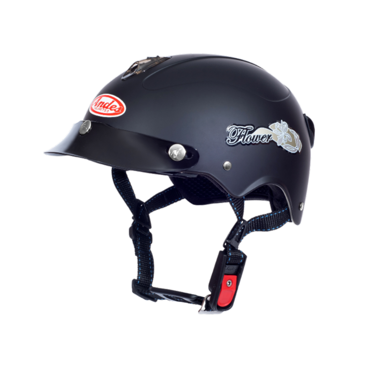 Mũ bảo hiểm 1/2 đầu ANDES 3S108 không kính - MBH nửa đầu lưỡi trai thoáng khí, chịu được va đập mạnh - BH 1 đổi 1