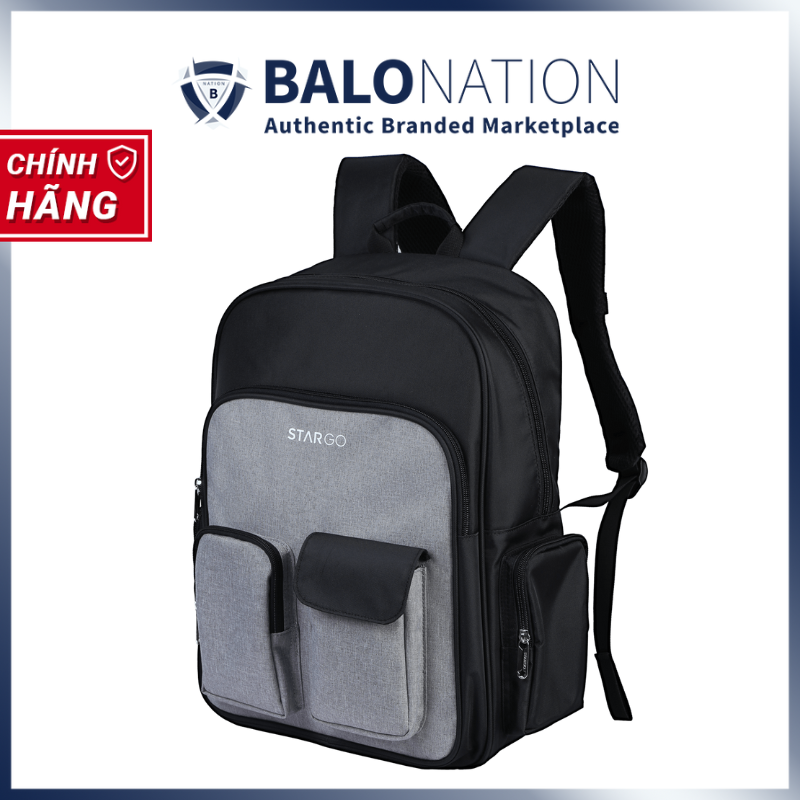 [CHÍNH HÃNG] Balo laptop 15.6 inch STARGO Grido - Siêu nhẹ, dày dặn đứng form, chống thấm hiệu quả - BH Dài Hạn