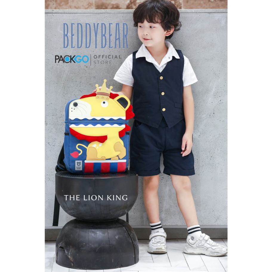 [CHÍNH HÃNG] Balo Tiểu Học Chống Gù BEDDYBEAR Cute Bag Họa Tiết Sư Tử Cho Bé YE-SUTU - tại Balonation.vn