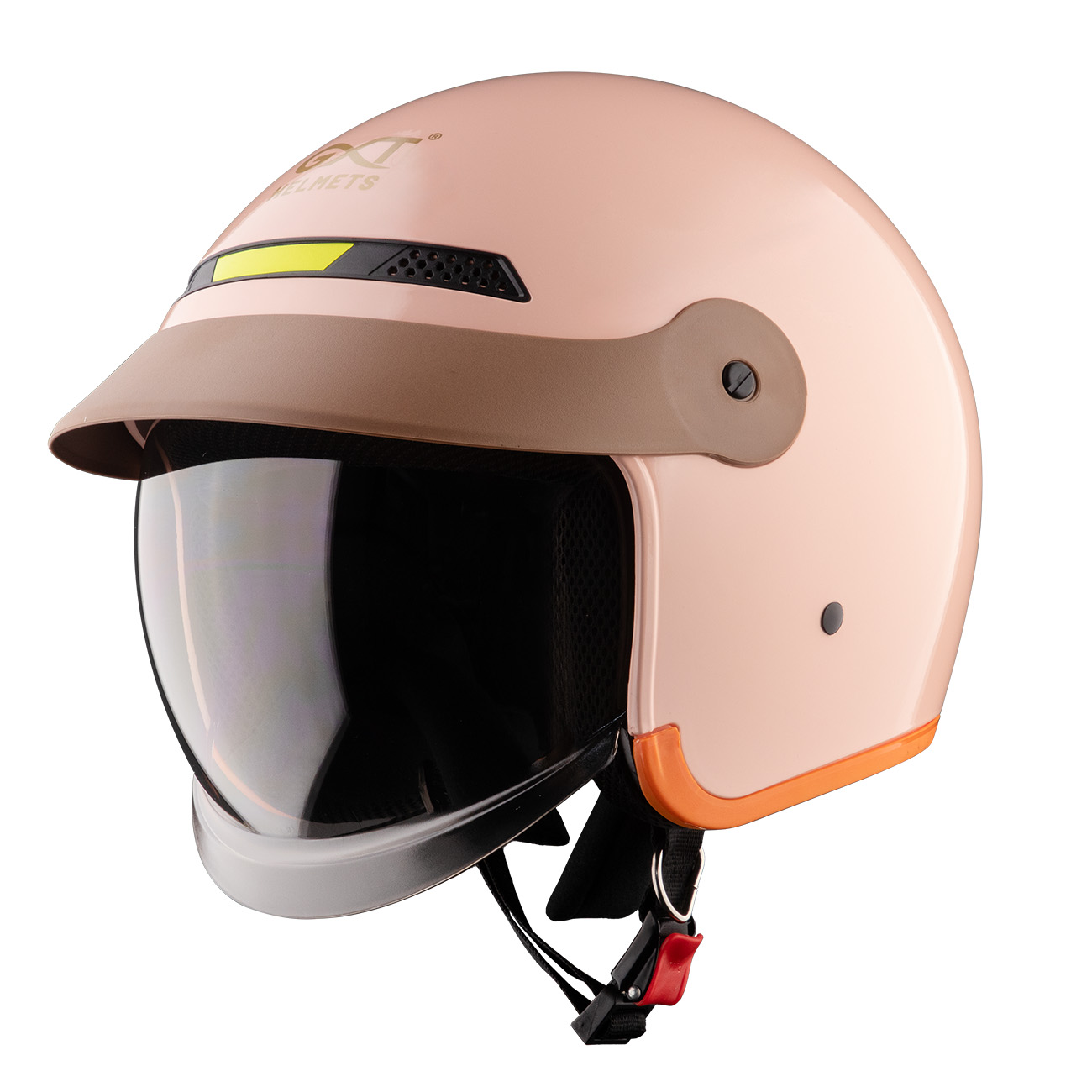 Mũ bảo hiểm 3/4 đầu GXT 139 kính âm - MBH chuẩn an toàn, tích hợp dải phản quang, phong cách retro, cá tính