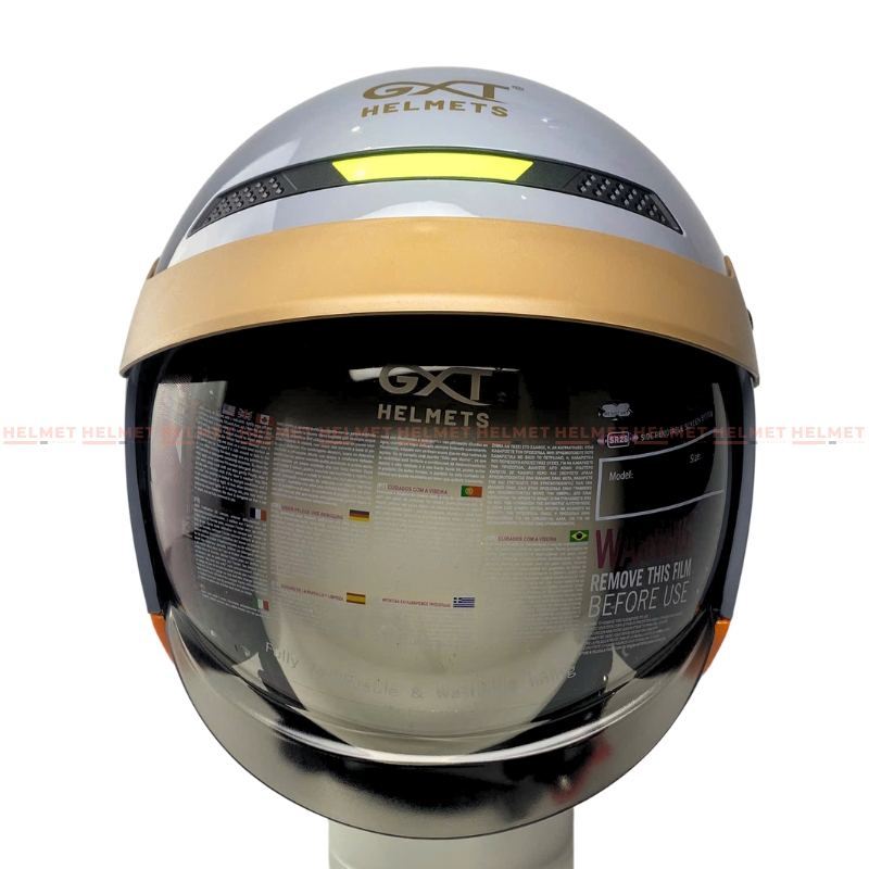 Mũ bảo hiểm 3/4 đầu GXT 139 kính âm - MBH chuẩn an toàn, tích hợp dải phản quang, phong cách retro, cá tính