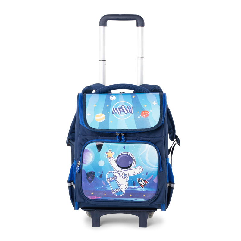 Balo cần kéo MR VUI 1013 cho bé trai bé gái học sinh Tiểu học lớp 3 4 5 - Tháo rời 2 in 1, chống thấm nước