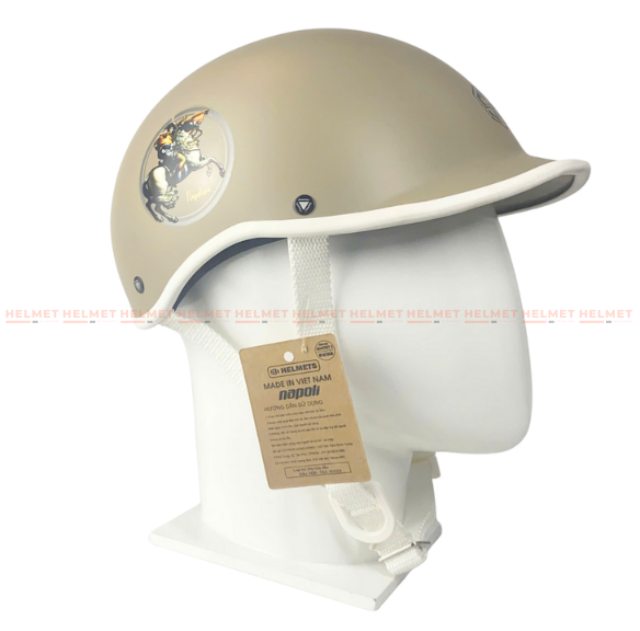 Mũ bảo hiểm cá heo 1/2 đầu NAPOLI N08 – Nửa đầu, chắc chắn, chống va đập