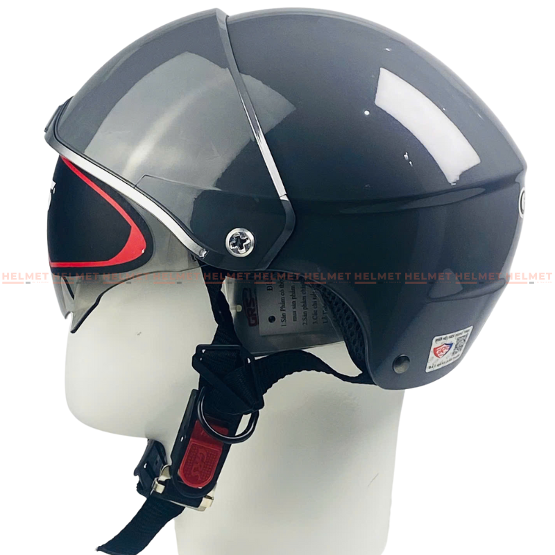 Mũ bảo hiểm 1/2 đầu kính âm GPA A169 (GRS) - Giấu kính, chắc chắn