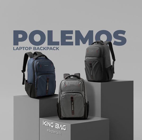 Balo Laptop 15.6 inch KINGBAG POLEMOS