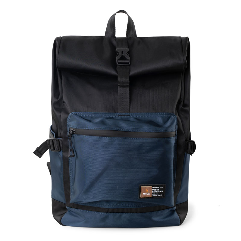 Balo teen MR VUI 1028 laptop 14 inch nắp gập dành cho học sinh sinh viên - Tối giản, vải dày dặn trượt nước