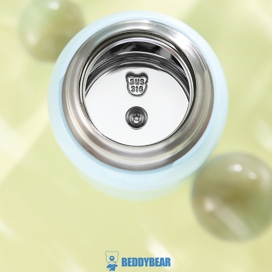 [CHÍNH HÃNG] Bình giữ nhiệt Trẻ em Công chúa dung tích 600 ml- 2 nắp thay thế BEDDYBEAR RT103 - tại Balonation.vn