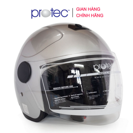 Mũ Bảo Hiểm 3/4 Có Kính PROTEC MO-001, Kiểu Dáng Mới, Gọn Nhẹ, Ôm Sát Đầu, Thời Trang
