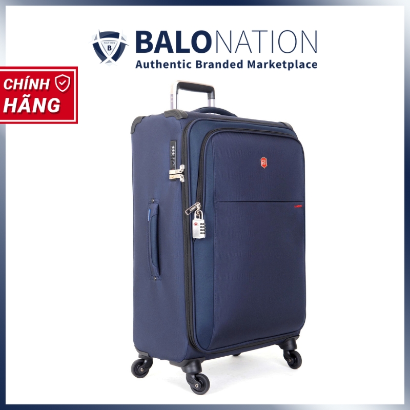 Vali kéo vải LUGBRO Air Pro Max 2.9 kg 24 inch siêu nhẹ có thể nới rộng 6cm, dây kéo chống thủng, khóa TSA