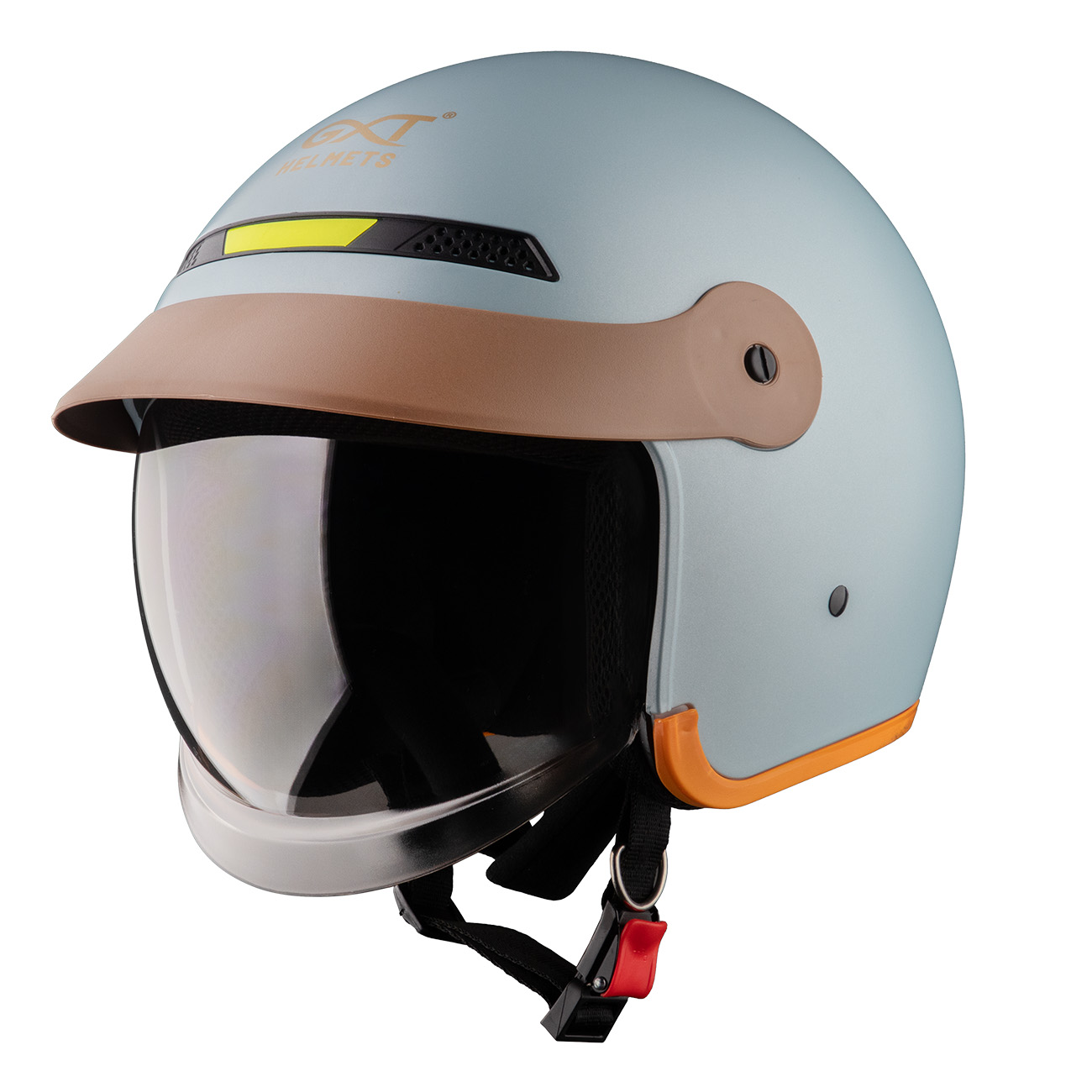 Mũ bảo hiểm 3/4 đầu GXT 139 kính âm - MBH chuẩn an toàn, tích hợp dải phản quang, phong cách retro, cá tính