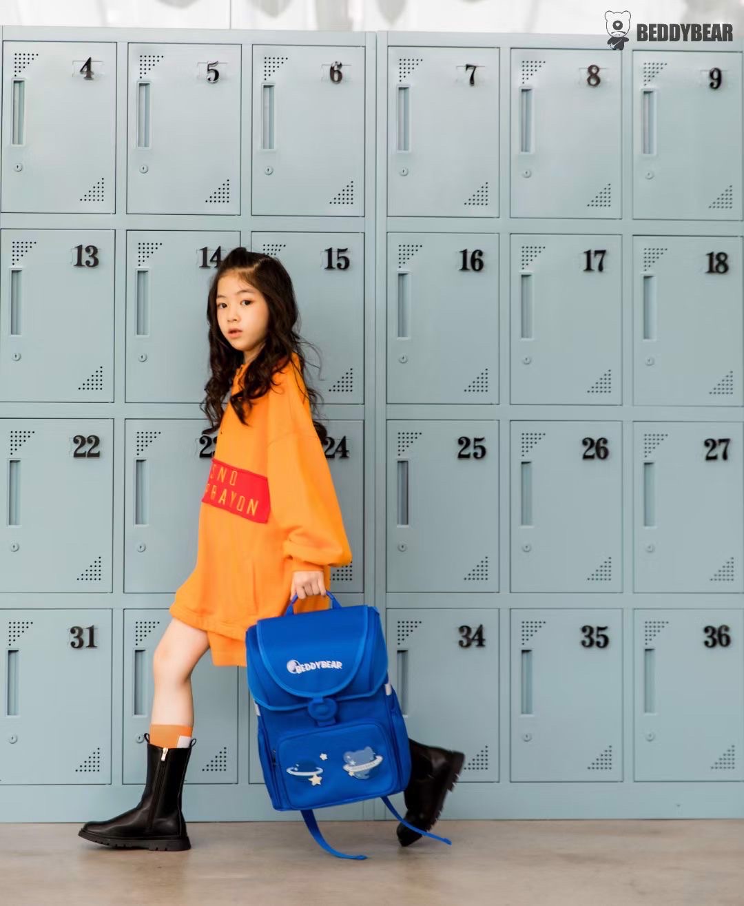 Balo Tiểu Học Chống Gù BEDDYBEAR Schoolbag Hành Tinh Xanh Cho Bé BF-HANHTINH