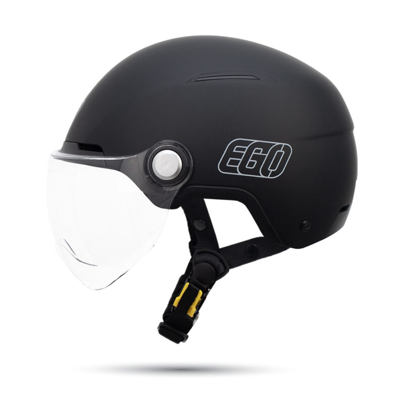 Mũ bảo hiểm 1/2 đầu EGO E-22 có kính - MBH nửa đầu cứng cáp, thoáng khí, có núm tăng chỉnh size linh hoạt