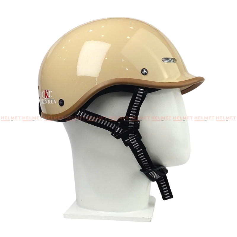 Mũ bảo hiểm cá heo 1/2 đầu ĐỨC HUY CKC 011 - MBH nửa đầu chuẩn an toàn, thoáng khí, năng động, thời trang