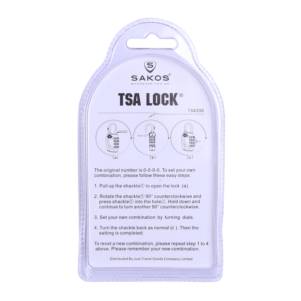 Ổ Khóa Số Vali Chuẩn An Ninh Quốc Tế TSA SAKOS 008 Tối Đa Bảo Mật