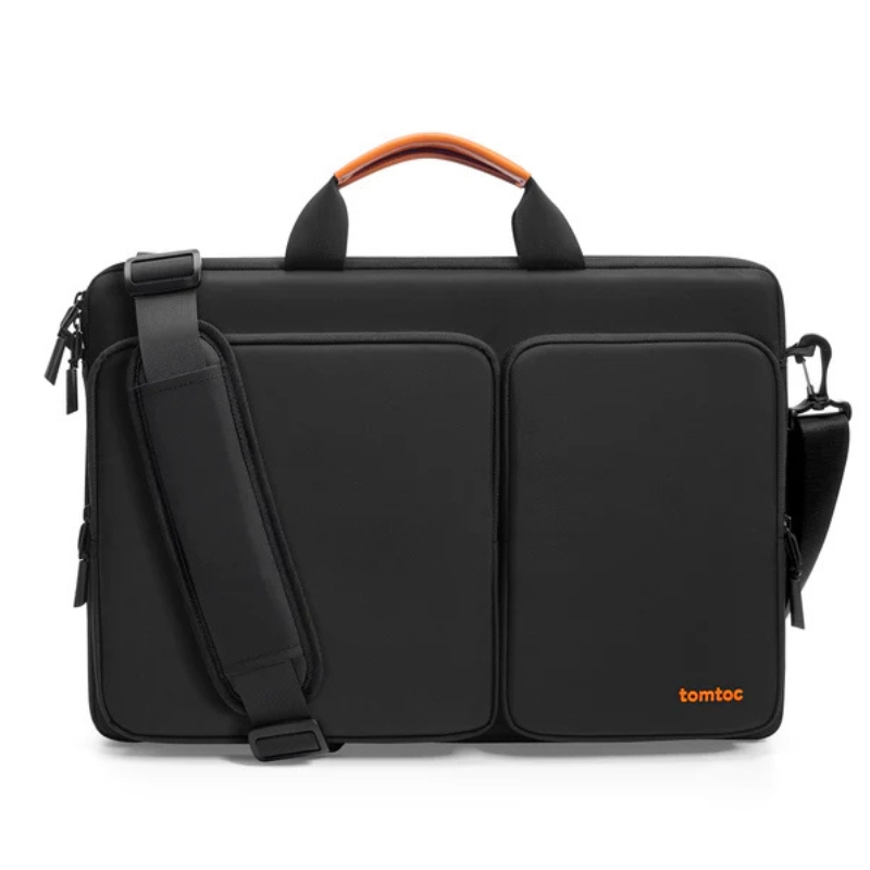 Cặp / Túi đeo chéo chống sốc laptop 17 inch TOMTOC Defender A42 Briefcase - A42G1D1 mỏng nhẹ, đai gài vali