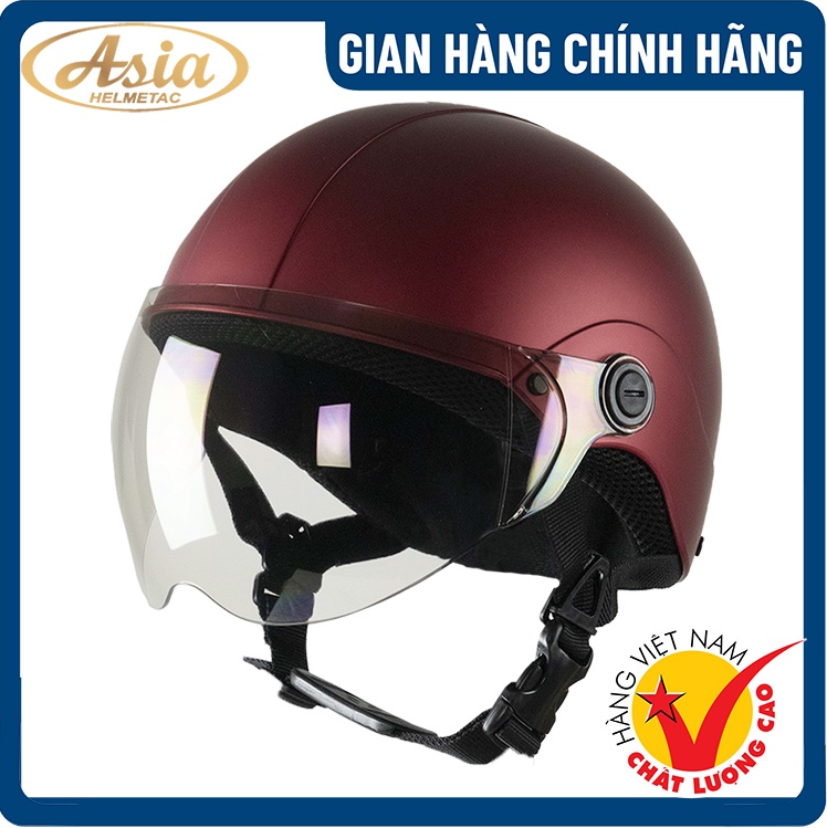 Mũ Bảo Hiểm nửa đầu có kính Asia MT-128K