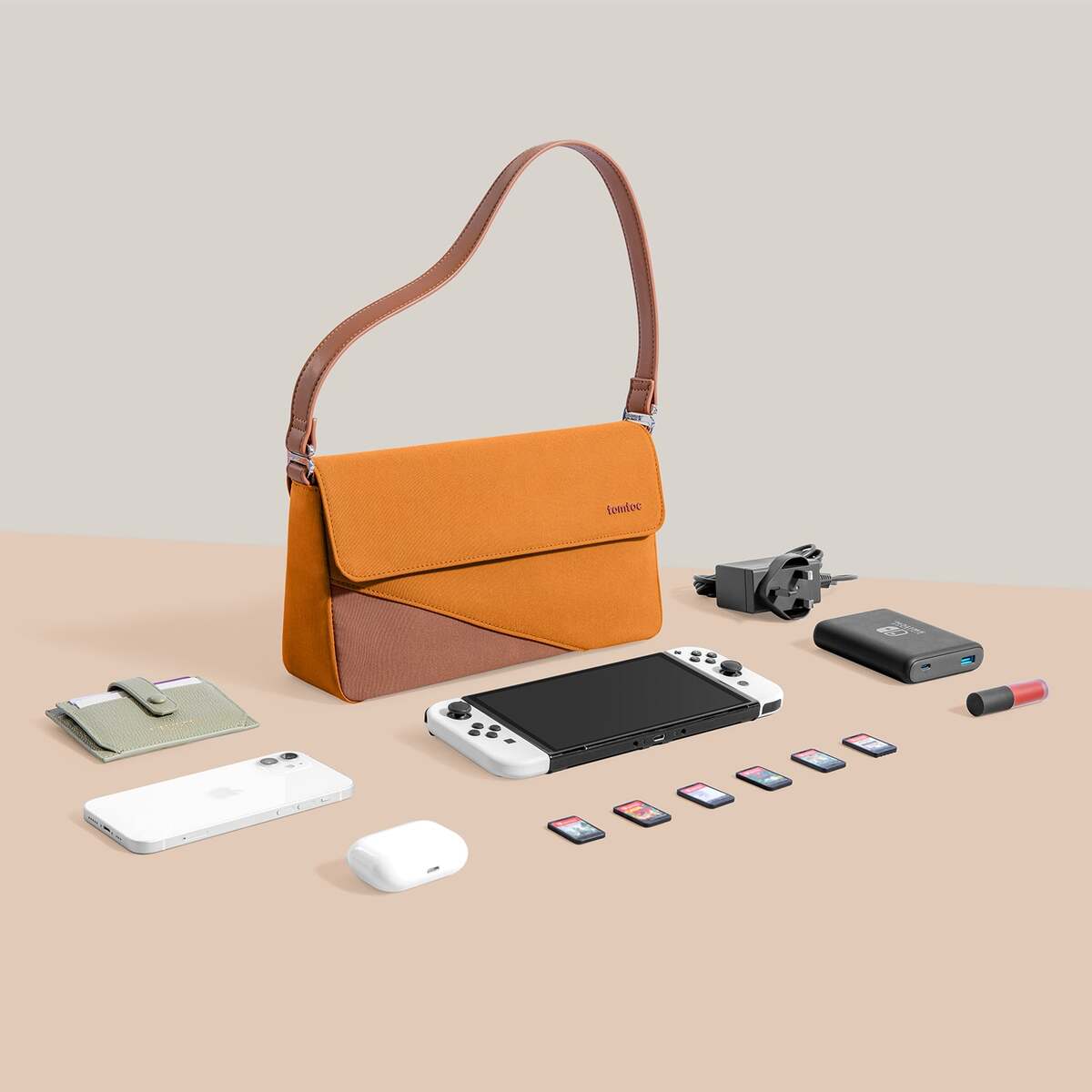 Túi Đeo Chéo Nữ Thiết Kế Thời Trang TOMTOC A0203O1 Orange - BH Cao Cấp