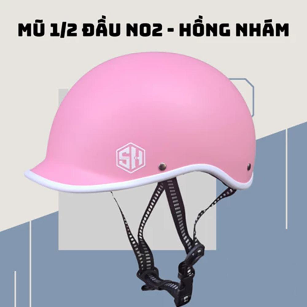 Mũ bảo hiểm 1/2 đầu Napoli N02 kiểu Nhật, Free Size cho vòng đầu 55-58cm - Hàng Chính Hãng