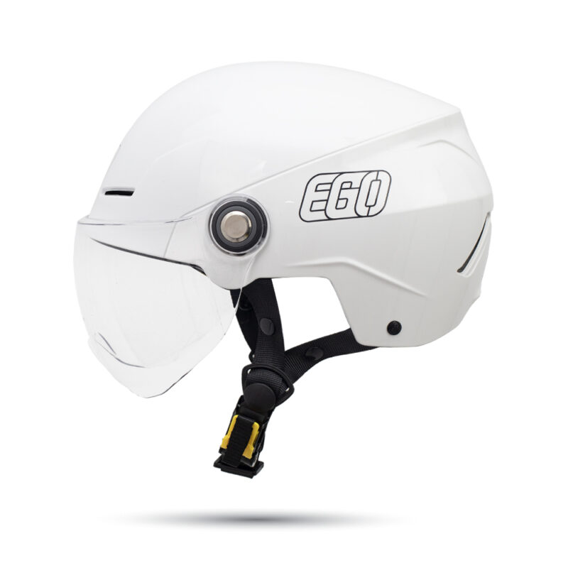 Mũ bảo hiểm 1/2 đầu EGO E-23 có kính vòng đầu lớn - MBH nửa đầu thoáng khí, an toàn, có núm điều chỉnh size