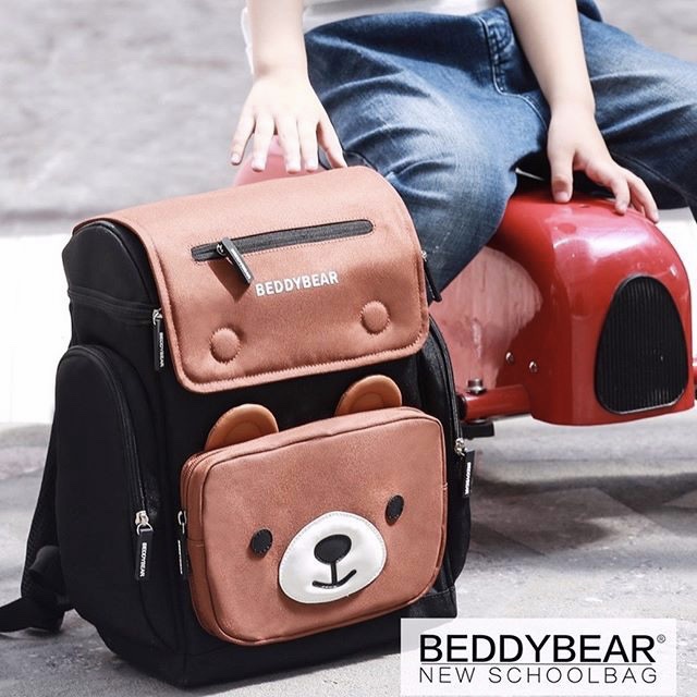 Balo Chống Gù BEDDYBEAR Cho Bé Tiểu Học Thỏ Pipi Màu Nâu BJX-XS-001-NAU