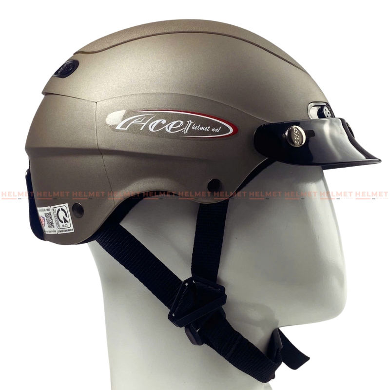 Mũ bảo hiểm 1/2 đầu GRS A102 - MBH nửa đầu gọn nhẹ chuẩn an toàn, chịu va đập mạnh, thoáng khí