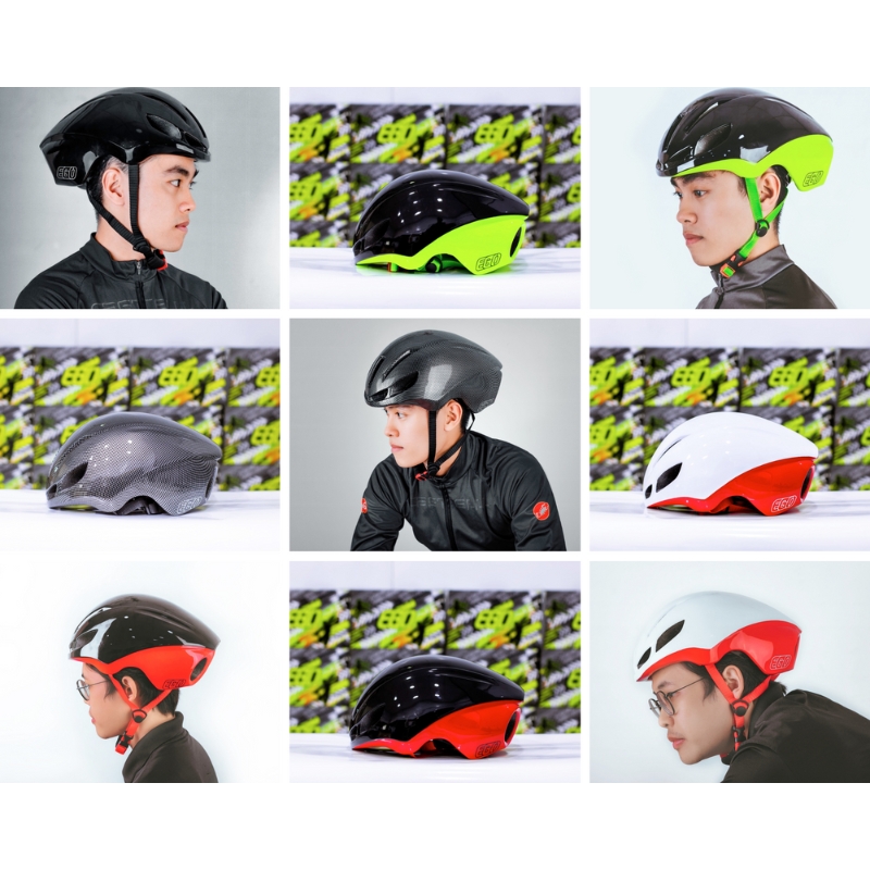 Mũ bảo hiểm thể thao 1/2 đầu EGO EB-1 siêu nhẹ - MBH xe đạp nửa đầu thoáng khí, tăng chỉnh size linh hoạt