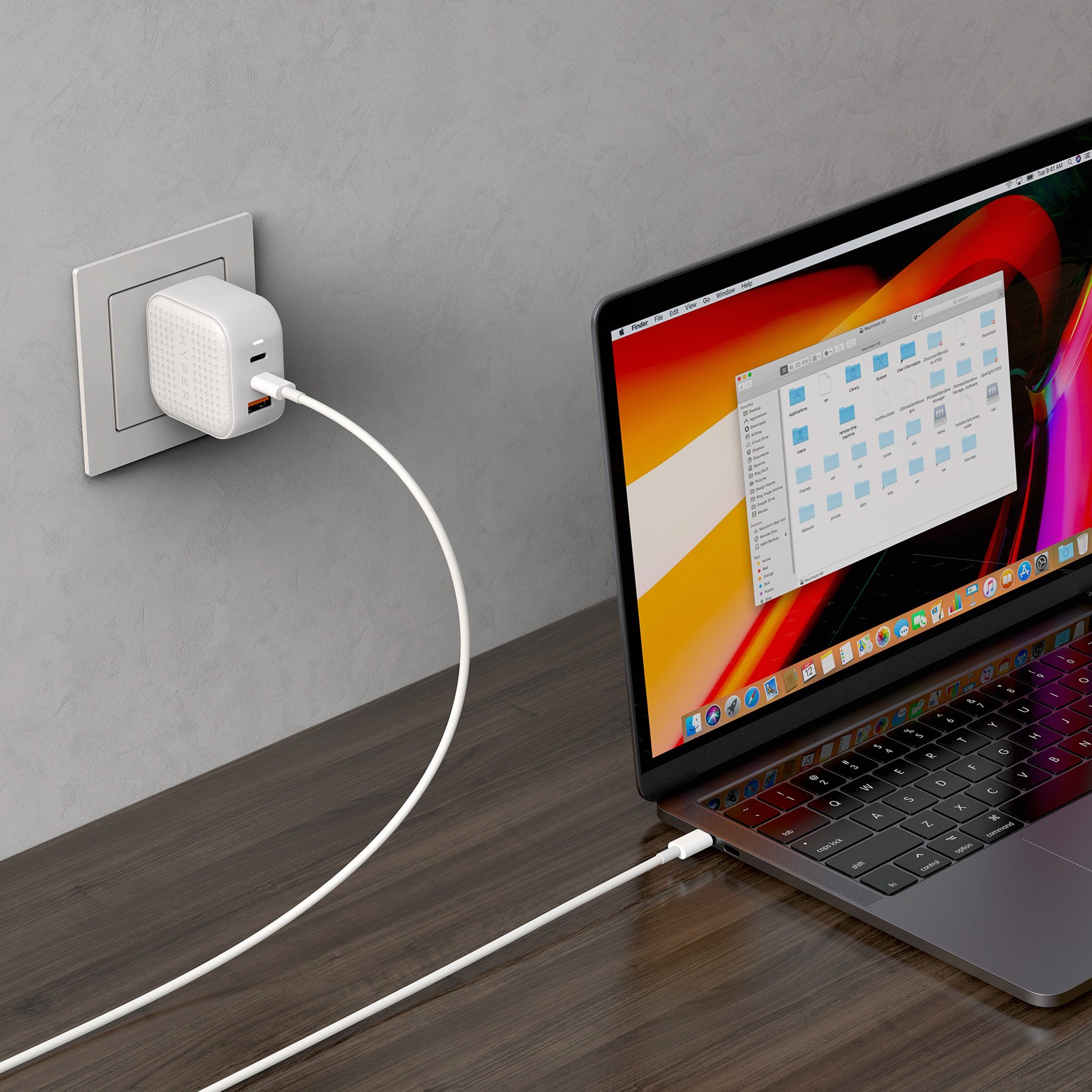 Sạc Đa Cổng PD/QC3.0 66W Và PPS 45W HYPERJUICE GaN Charger (2C1A) Nhỏ Nhất Thế Giới HJ265