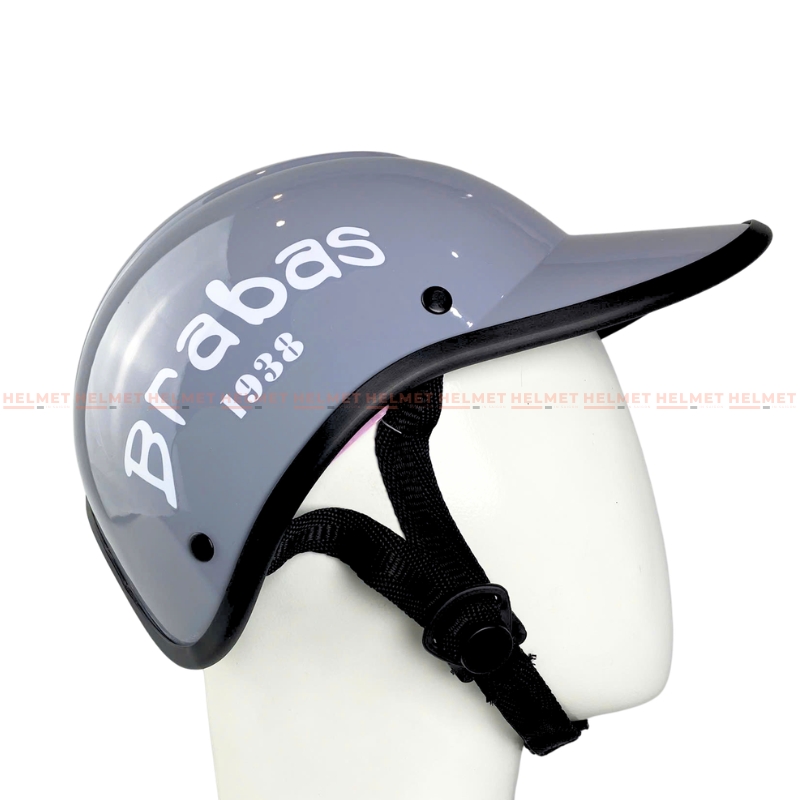 Mũ bảo hiểm lưỡi trai khoét đuôi 1/2 đầu LH Brabas 1938 - MBH kết nửa đầu nữ gọn nhẹ, năng động, che nắng