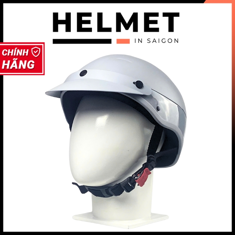 Mũ bảo hiểm 1/2 đầu KIM MINH dành cho người có vòng đầu lớn - MBH nửa đầu size lớn, chống va đập, chắc chắn