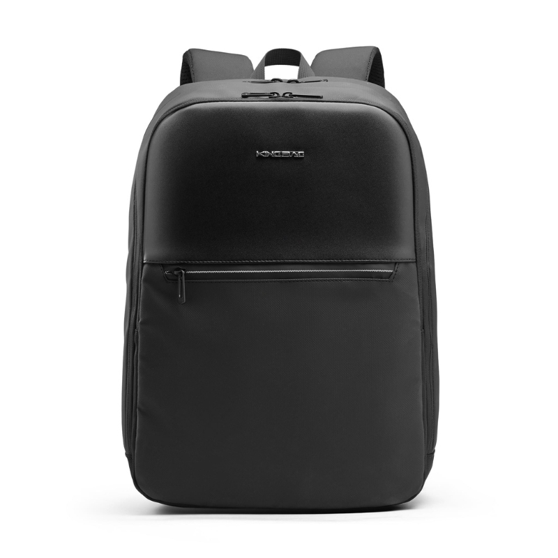 Balo phối da laptop 15.6 inch KINGBAG Robin - Siêu nhẹ, thể tích 20L, đai gài vali, trượt nước, thanh lịch