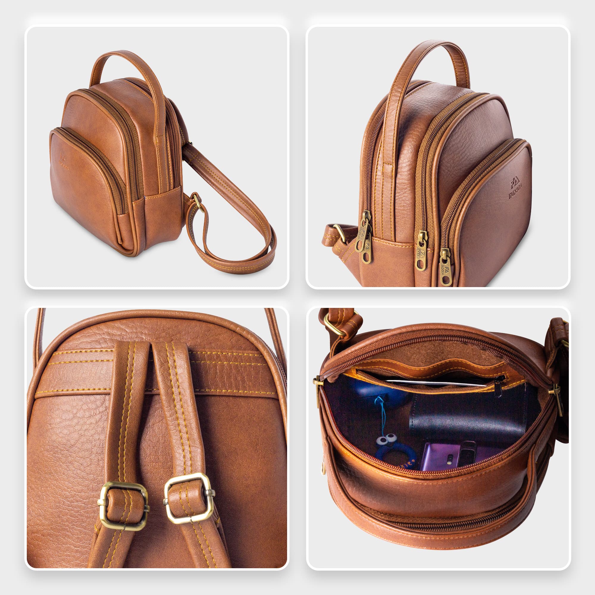 Balo da nữ mini Hàn Quốc FADODA FBA8 đi chơi, dạo phố