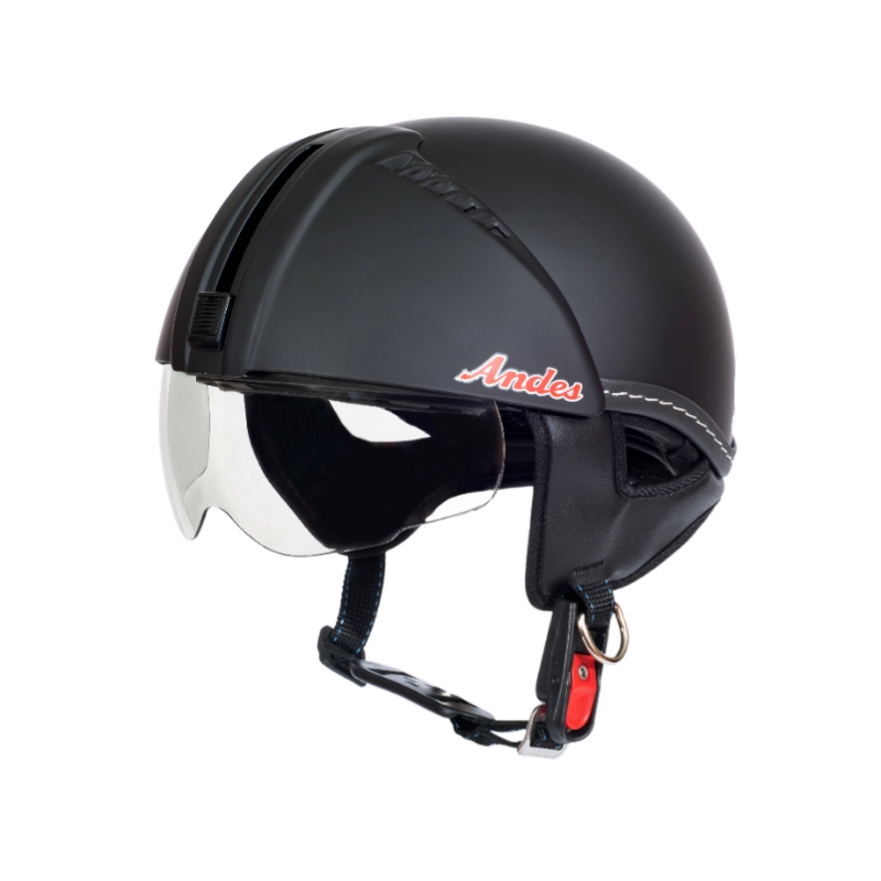 Mũ bảo hiểm 1/2 đầu kính âm ANDES 3S181 - MBH nửa đầu giấu kính chuẩn an toàn, chịu va đập