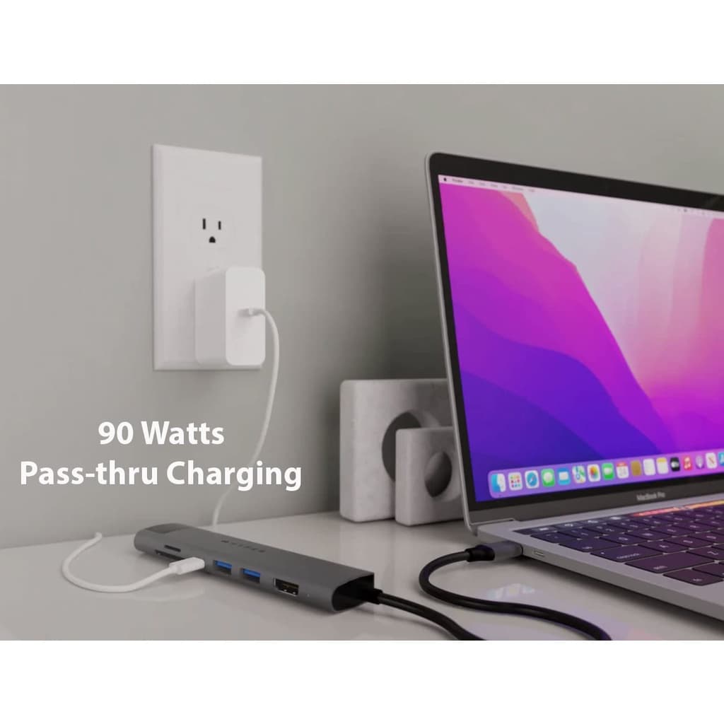 Cổng Chuyển Đổi HYPERDRIVE 7-In-1 USB-C HUB Cho Macbook/Laptop/PC - HD22H