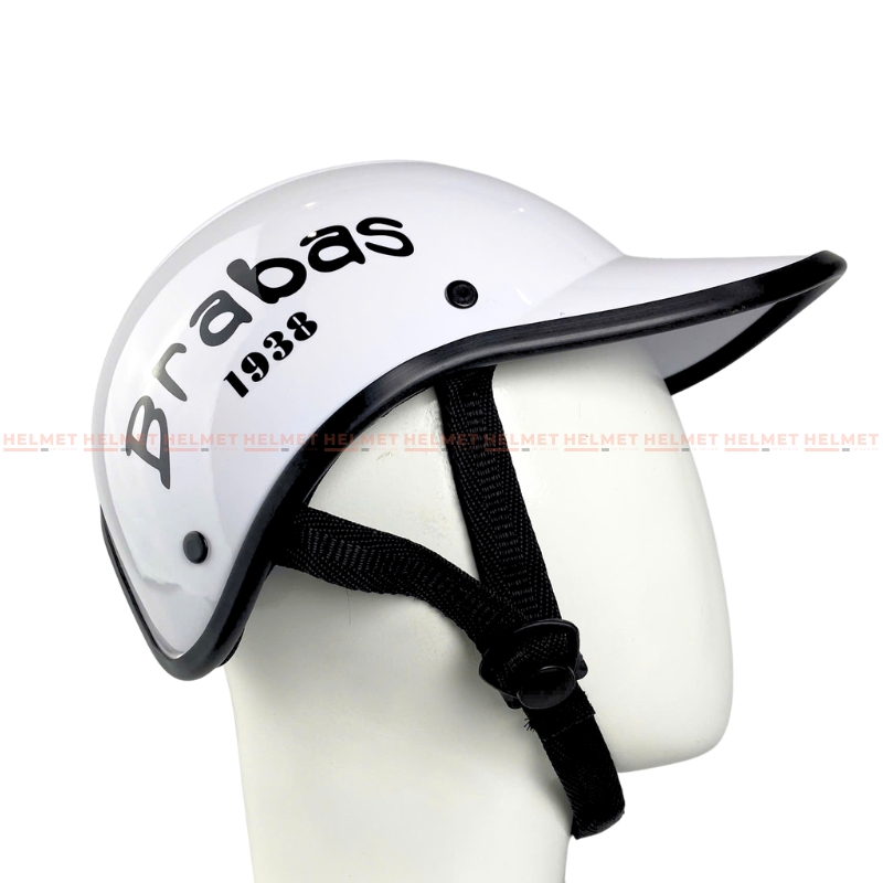 Mũ bảo hiểm lưỡi trai khoét đuôi 1/2 đầu LH Brabas 1938 - MBH kết nửa đầu nữ gọn nhẹ, năng động, che nắng