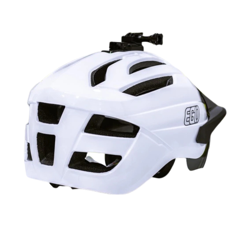 Mũ bảo hiểm xe đạp 1/2 đầu EGO EB-46 siêu nhẹ có kính nam châm, chốt gắn camera hành trình, điều chỉnh size